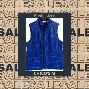Zenergy by Chico’s Blue Puffer Athletic Vest